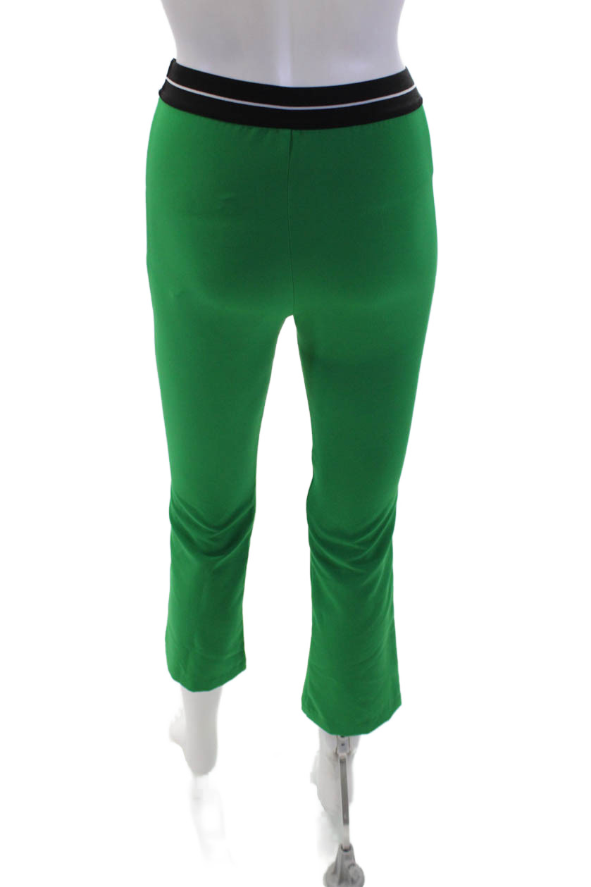 MSGM Kids Childrens Girls Double Breasted High Rise Pant Suit Green Size 10/12