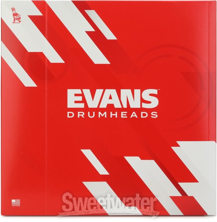 Evans Hybrid Black Marching Drumhead - 14 inch
