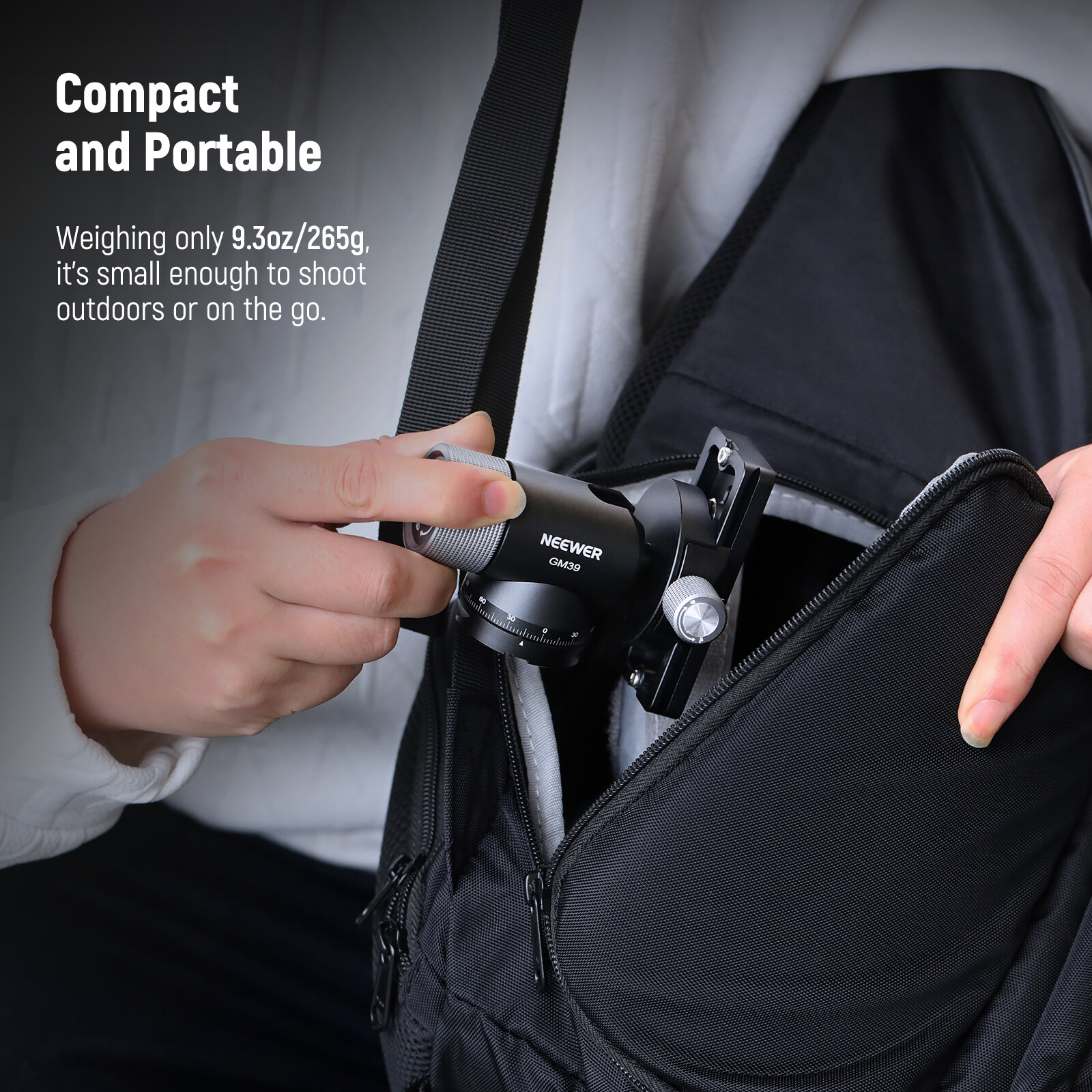 NEEWER Monopod Gimbal Head Tripod Mount for Long Telephoto Lenses GM39