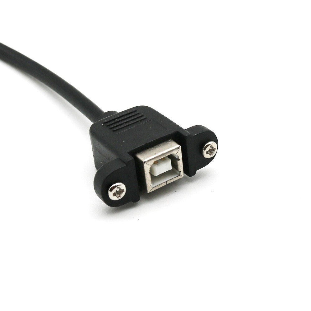 USB 2.0 B Male To USB B Female Socket Panel Mount Printer Extension Cable 50cm
