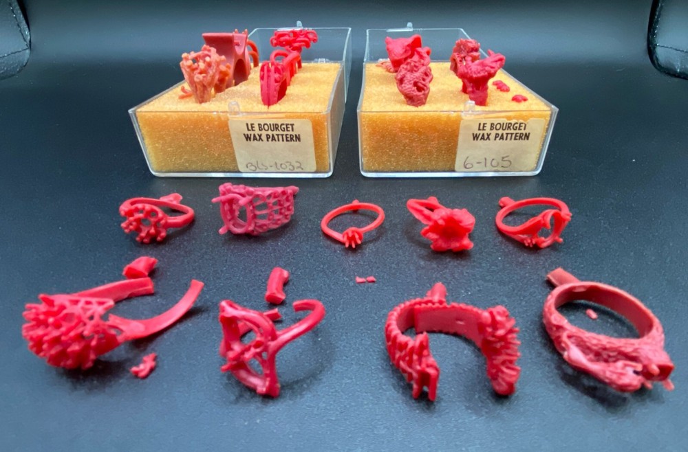 Vintage Le Bourget Wax Ring Patterns Casting Set – 20 Pieces