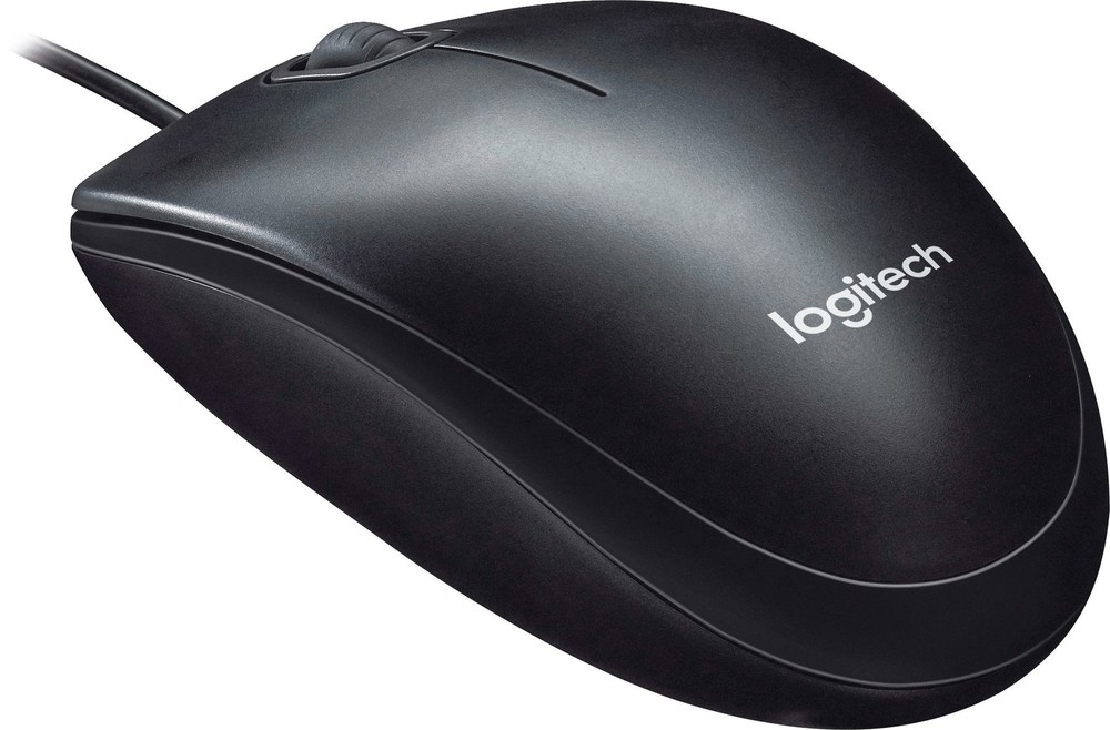 Logitech - M100 Wired Optical Ambidextrous PC Mouse with 1000 DPI Optical Tra...