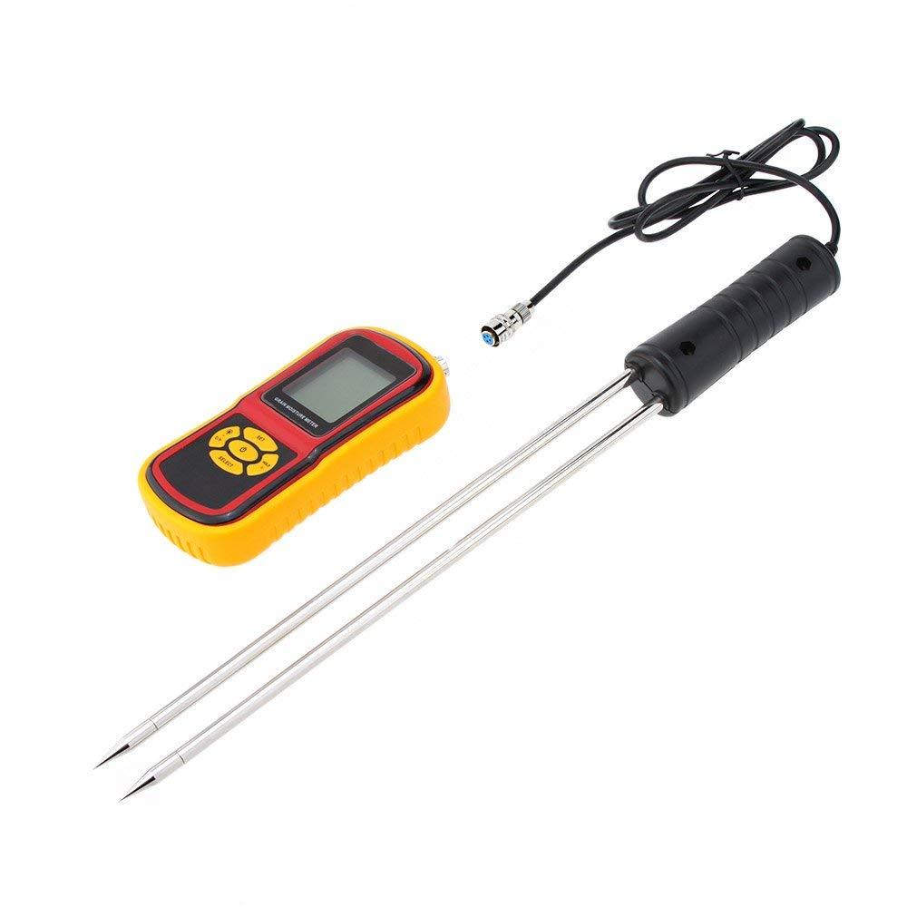 Digital Grain Moisture Meter W/Measuring Probe LCD Display Tester for Corn Wheat