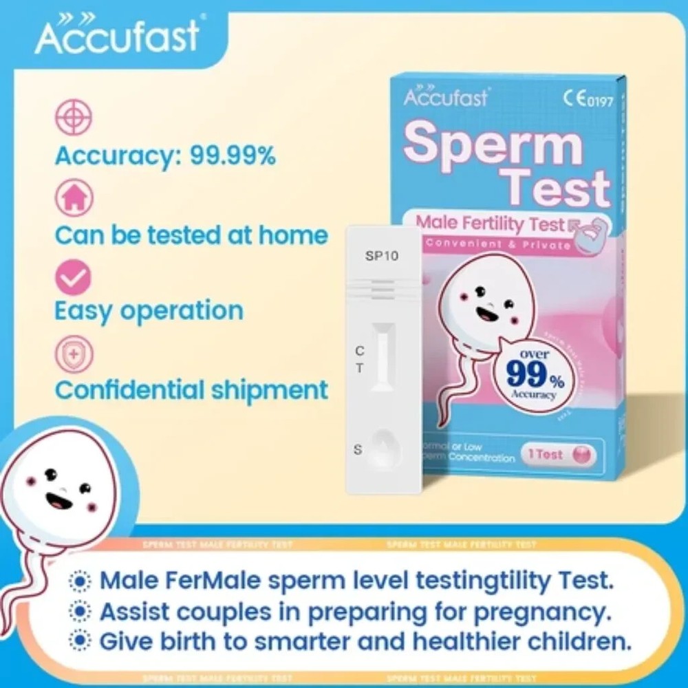 ACCUFAST Sperm Test Kit Checking Sperm Male Count Self Rapid Testing