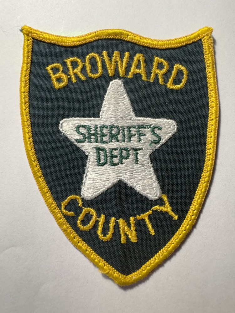 Broward County Florida Sheriff Patch ~ Vintage