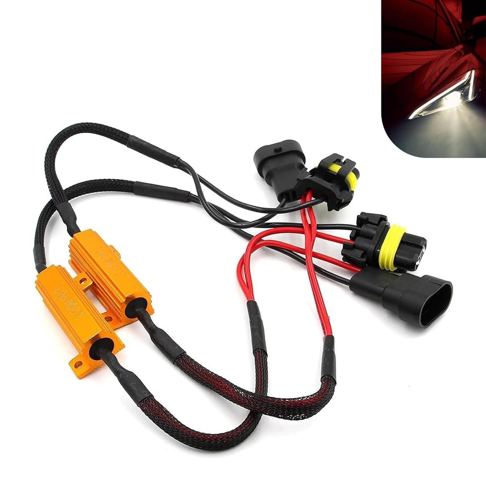 2 PCS Car LED Light Decoders, 9006/HB4 Plug and Play Warning Error Eliminator...