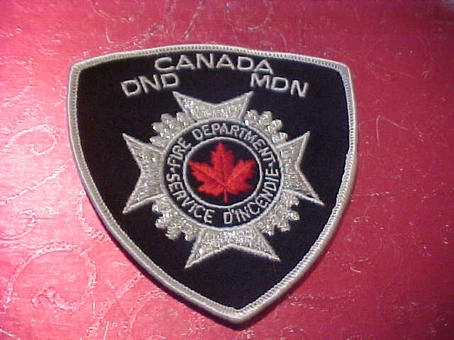 DND MDN CANADA FIRE DEPARTMENT PATCH SHOULDER SIZE NEW