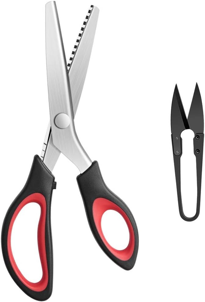 Pinking Shears Serrated, fort Grips Handled, Profal Drmaking