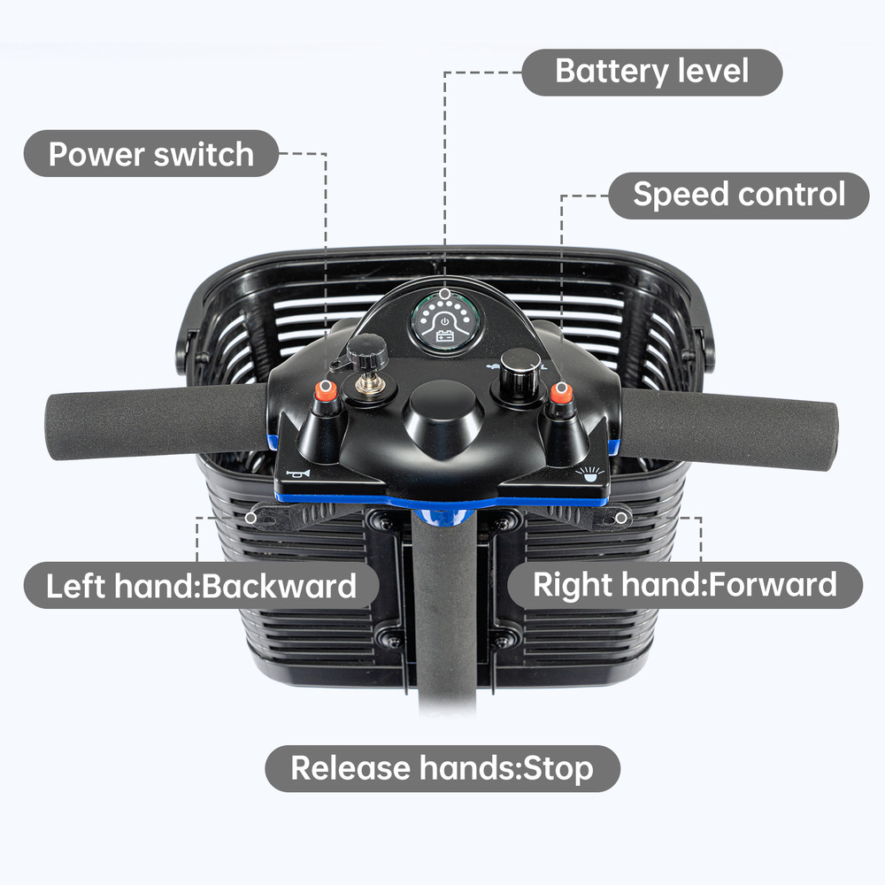 Pro 3 Wheel Mobility Scooter Electric Powered Mobile Folding Wheelchairs Device
