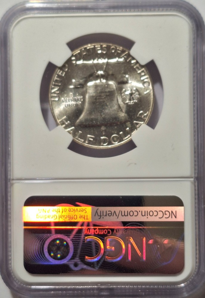 1959 Type 2 Reverse Franklin Half Dollar NGC MS 63