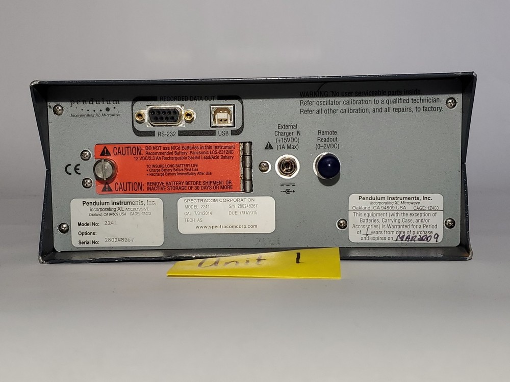 Set Of Two Pendulum 2241 PATH ALIGN-R Microwave Antenna Path Alignment Test Set