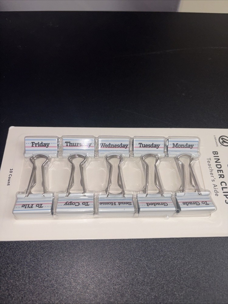 Binder Clips Teachers Aide 10 Count