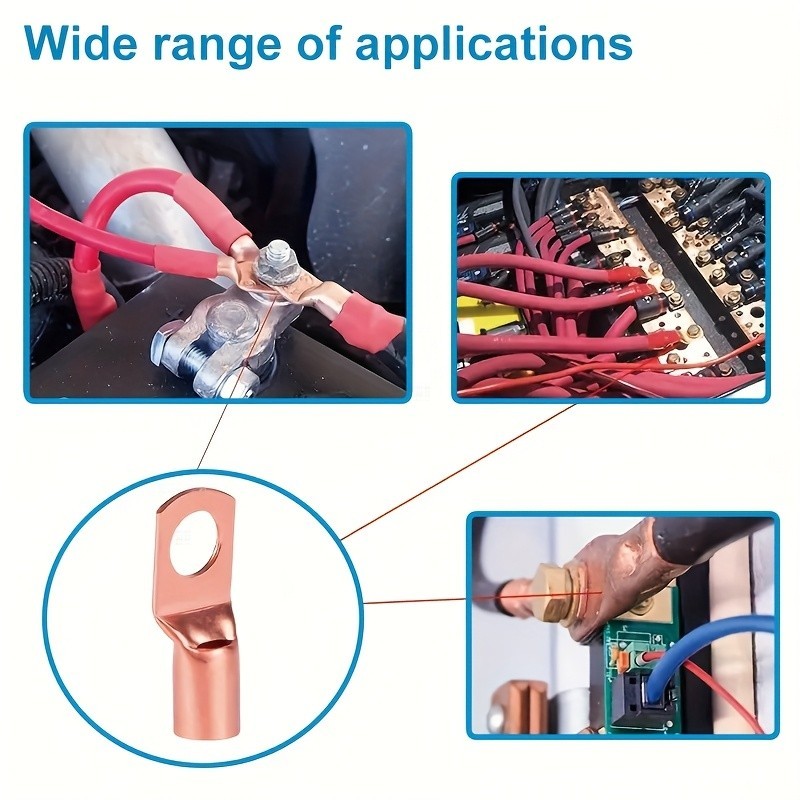 220-Piece SC Ring Terminal Kit - Copper Terminals for Electrical Wiring