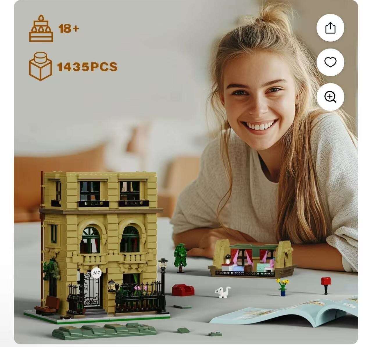 The Nanny House Building Blocks Set Sheffield's Home Model Toys Playset Gifts fo