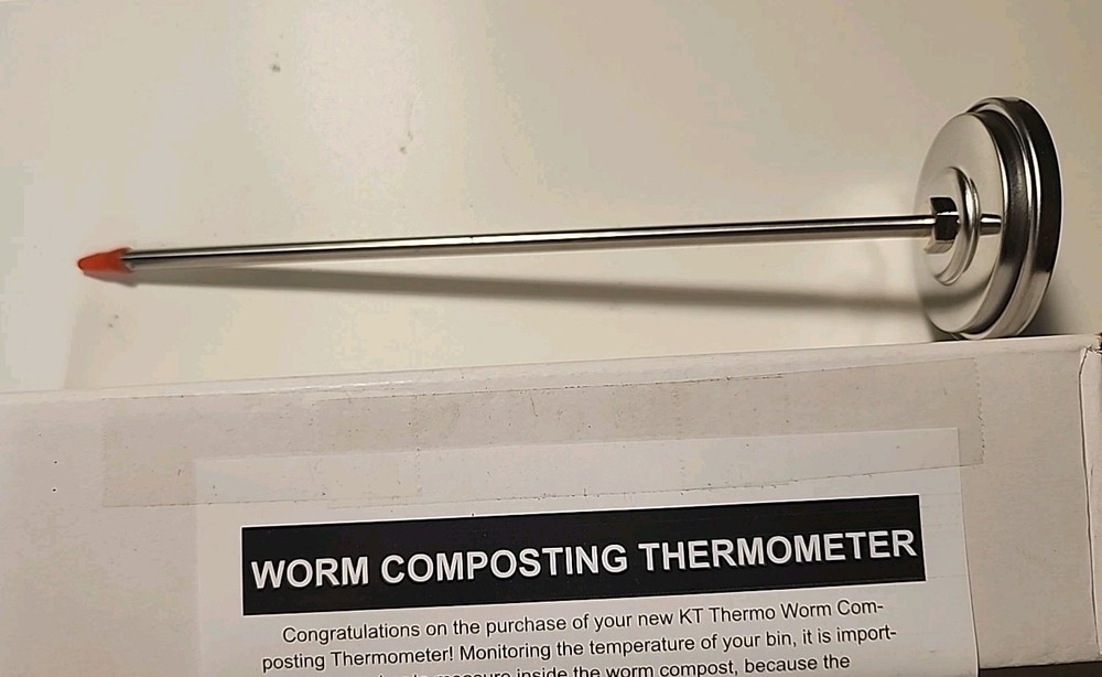 Compost Thermometer Stainless Steel Dial - Ideal Composting