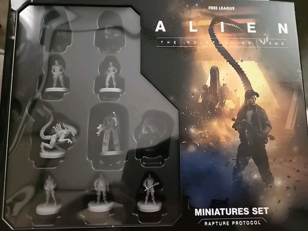 Alien RPG: Evolved Edition Starter Set With Partial Rapture Protocol Minis Box