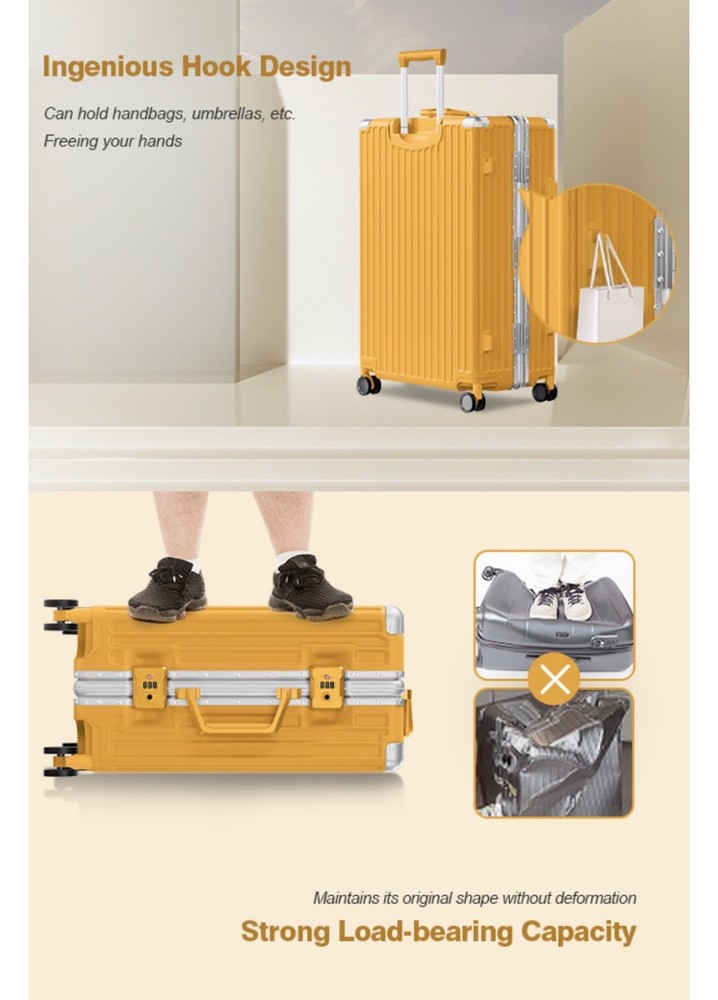 AnyZip Luggage PC+ABS Aluminum...
