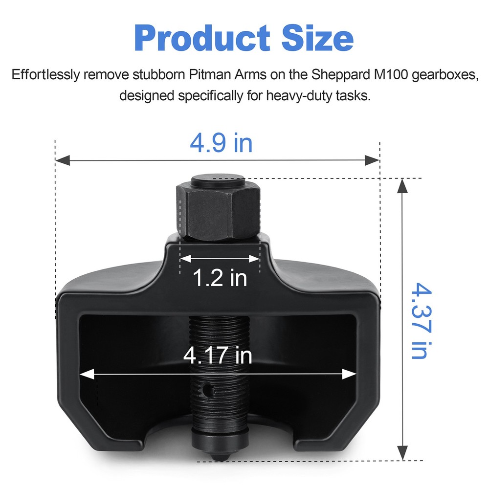 Pitman Arm Puller Compatible with Sheppard M100, Heavy Duty Steering Tool