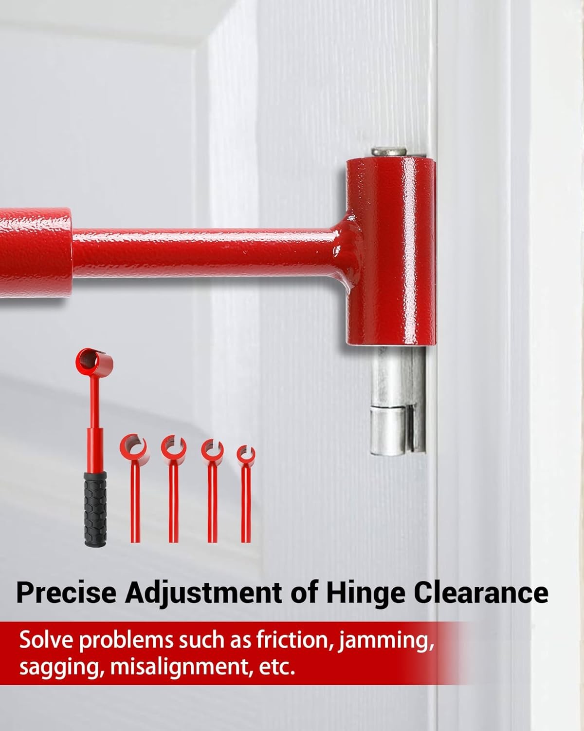 Kijeanis Hinge Gap Adjustment Wrench Set, Heavy Door Hinge Adjustment Tool
