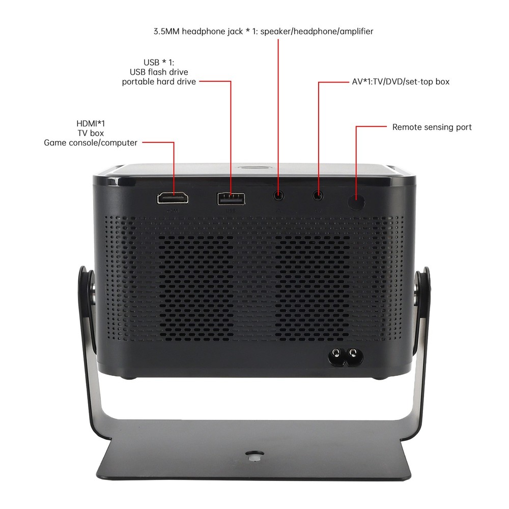 4K Projector Smart Android Projector Smart Voice Dual Frequency HD Projector US