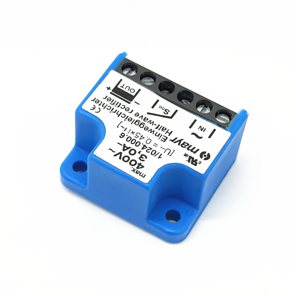 Original mayr Einweggleichrichter 1/024.000.6 400VAC 3,0A- rectifier module