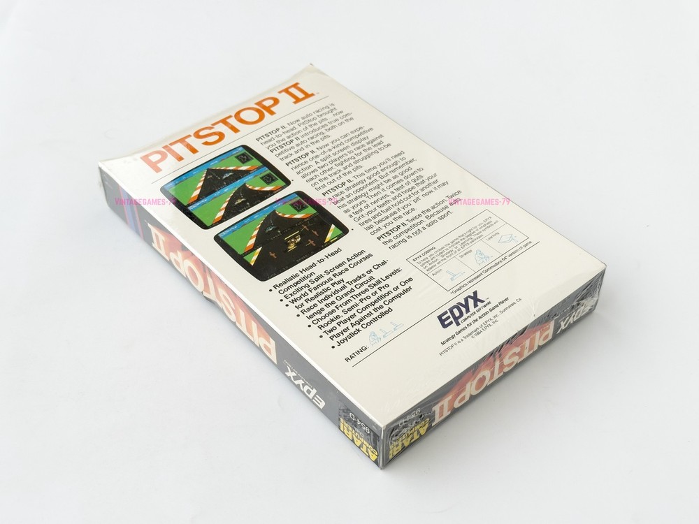 Pitstop II - Epyx - 1984 / Atari 8-Bit - Sealed