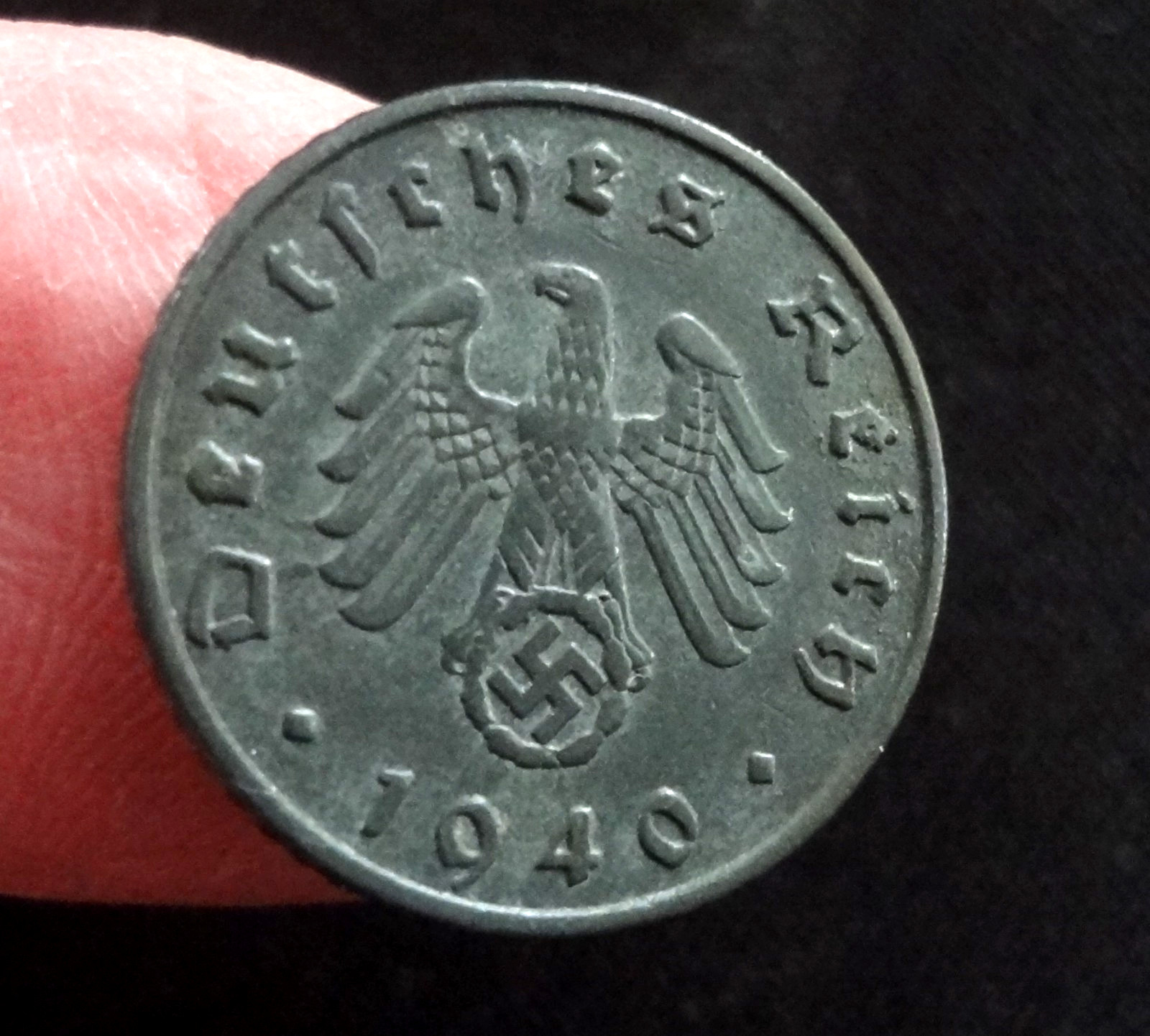 WWII German Third Reich Nazi Coin 1940-A 5 Reichspfennig