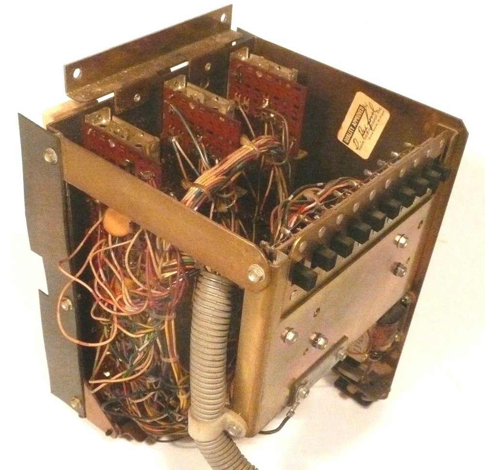 ROWE JUKEBOX R-74: untested BUTTON UNIT w/ ELECTRONICS, CABLE, & JACK