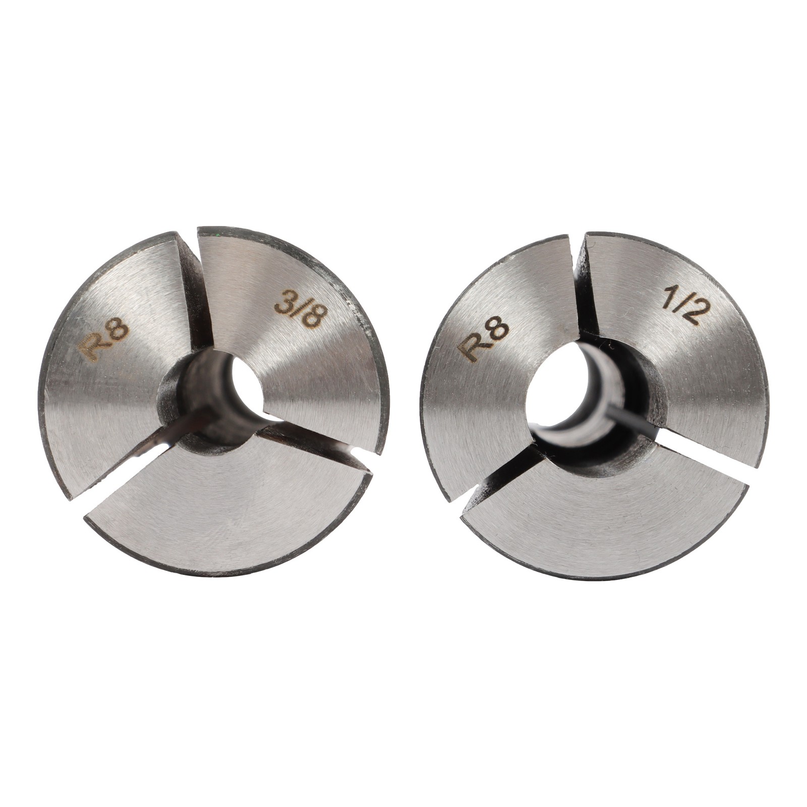 8PC R8 Collet Set 1/8" 1/4" 3/8" 1/2" 5/8" 3/4" 7/8" High Precision