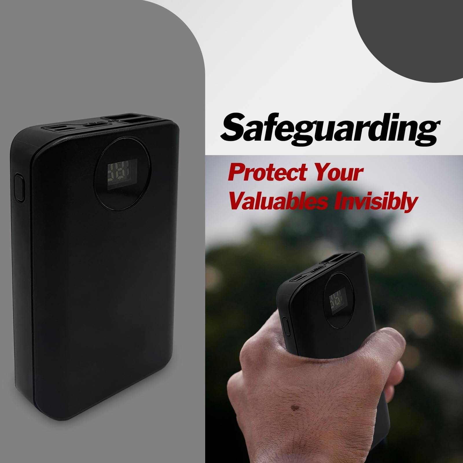 Diversion Safe Power Bank-Hidden Storage Compartment for Valuables, Secret ,