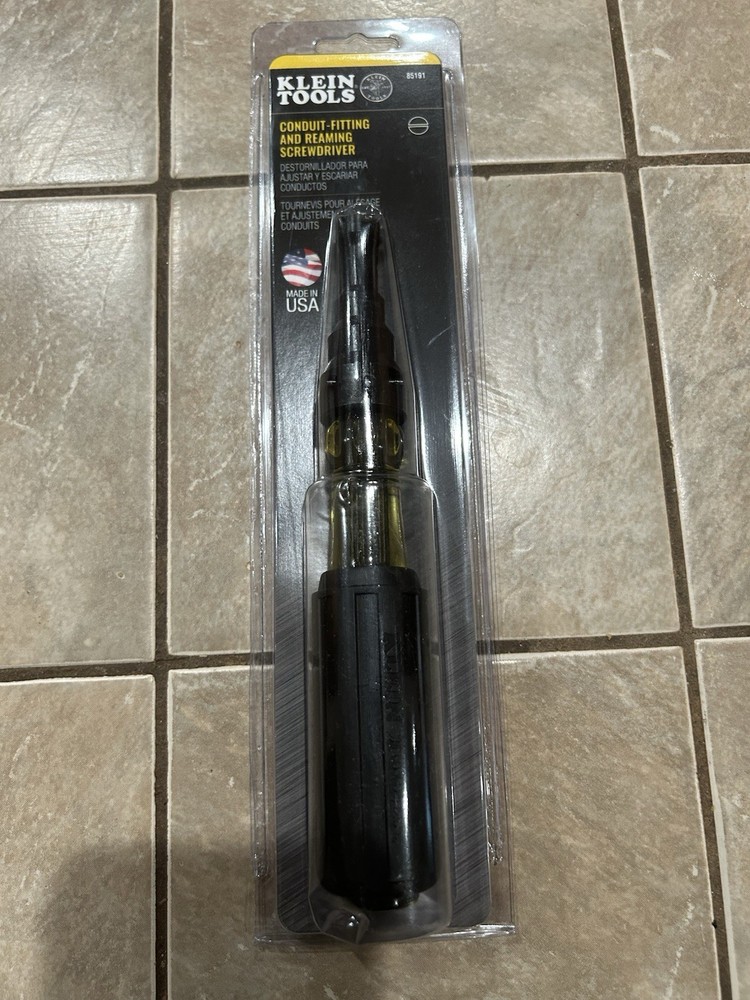 Klein 85191 Conduit Fitting and Reaming Screwdriver