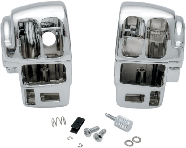 Drag Specialties Chrome Handlebar Switch Housing Assembly 96-07 Harley Touring