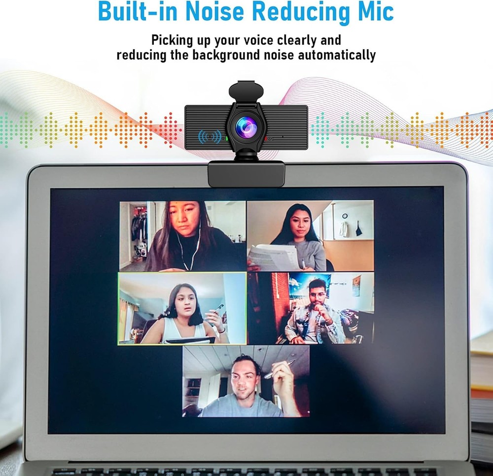 Plug & Play Web Camera with Auto Low Light Correction – Ideal for Video Calls