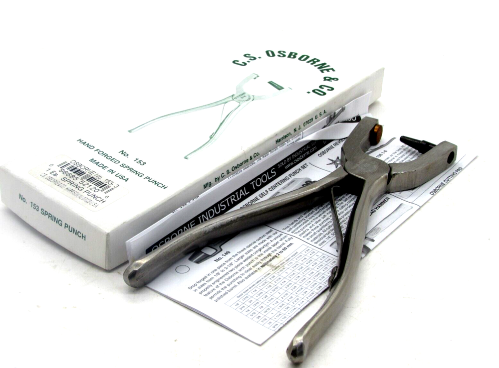 NEW CS OSBORNE 153-3 SPRING PUNCH 1533