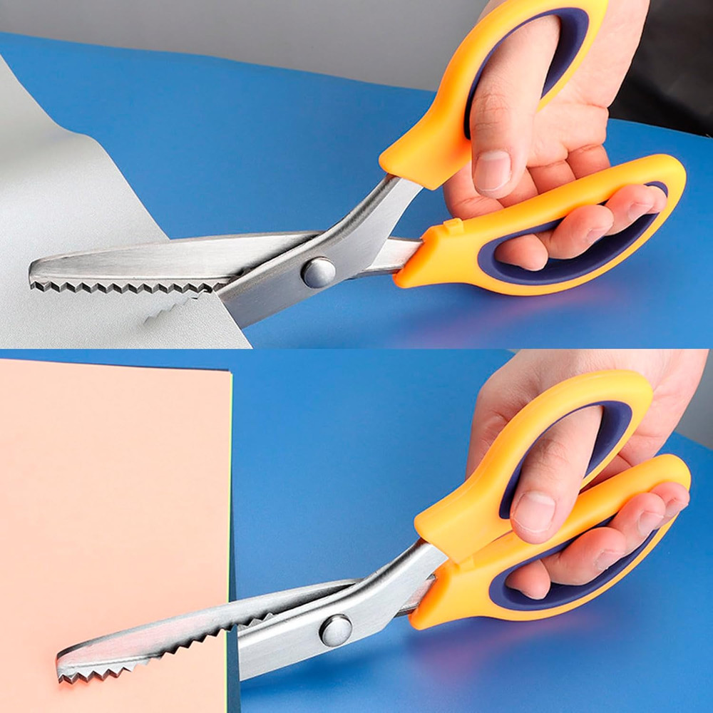 9 Inch Pinking Shears Fabric Cutting Zig Zag Sewing Scissors