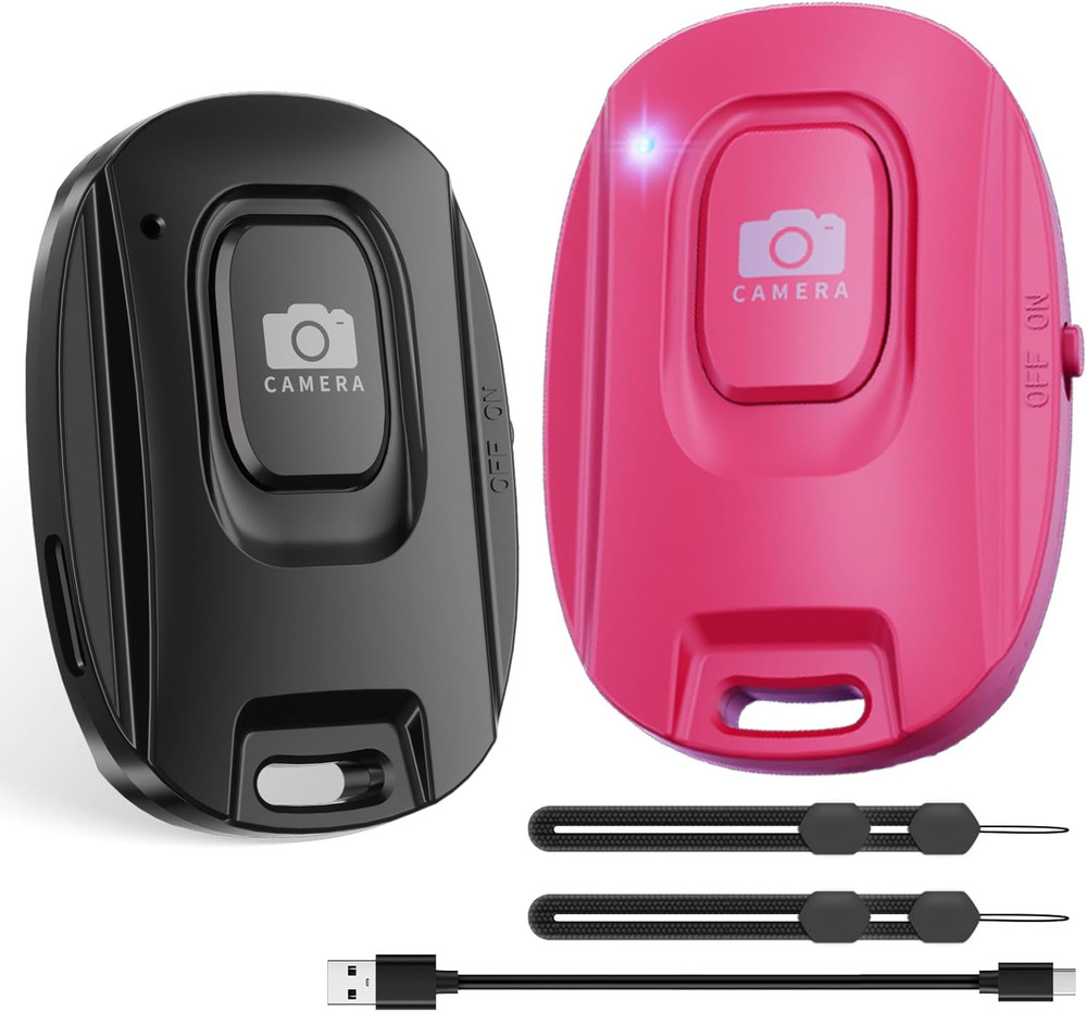 Bluetooth Camera Remote Shutter for Iphone and Android Smartphones, Rechargeable