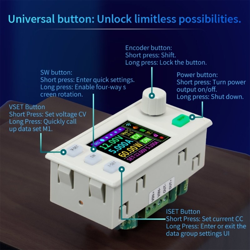 Regulated Power Supply Converter Adjustable Voltages Regulator Module