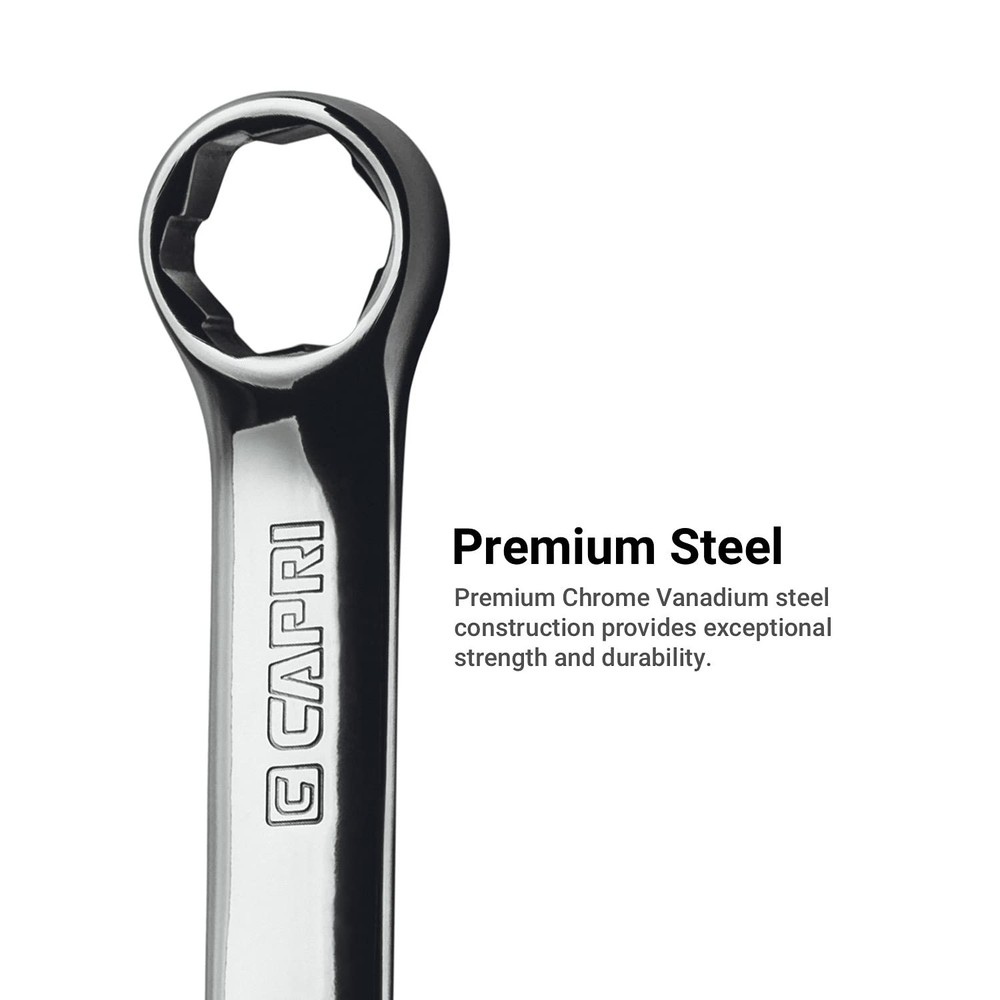 8mm WaveDrive Pro Stubby Combination Wrench for Regular Rounded Bolts