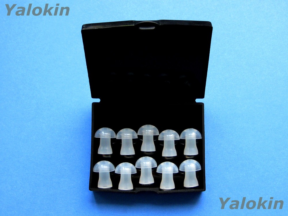 10 Medium Soft Replacement Adapters Domes for Siemens Touching BTE Hearing Aids