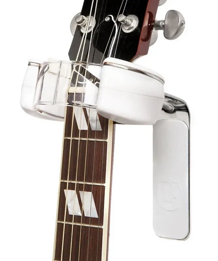 D&A Guitar Gear HEADLOCK Gravity-Activated Locking Wall Hanger, Ultra Light Gray