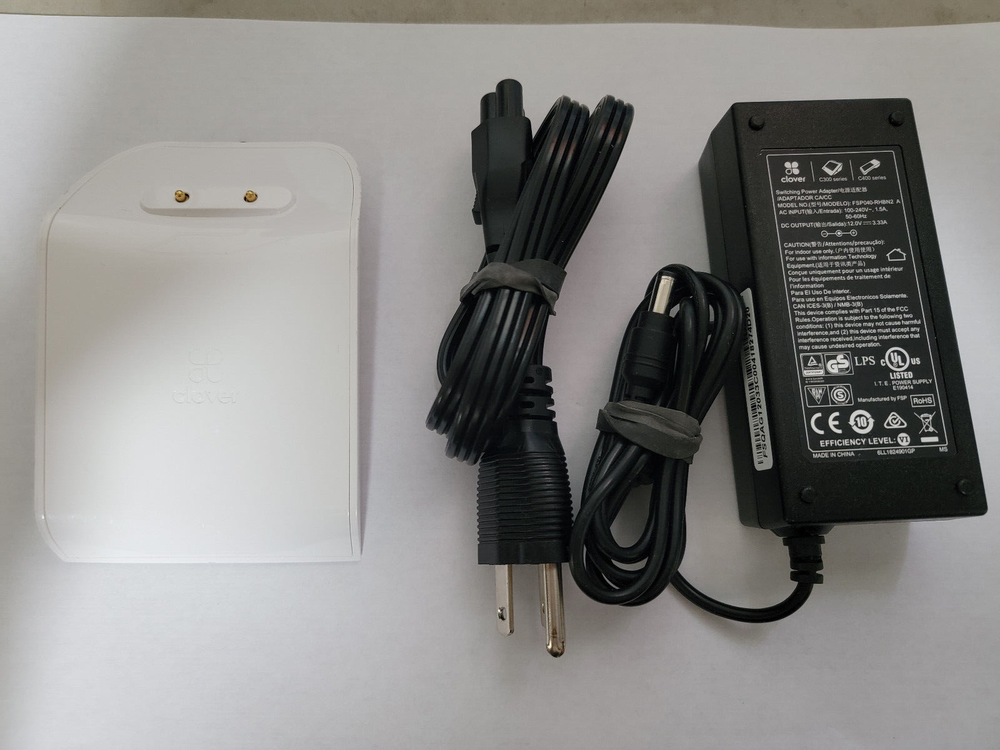 Clover K400 Flex Charging Cradle Base + Power Supply