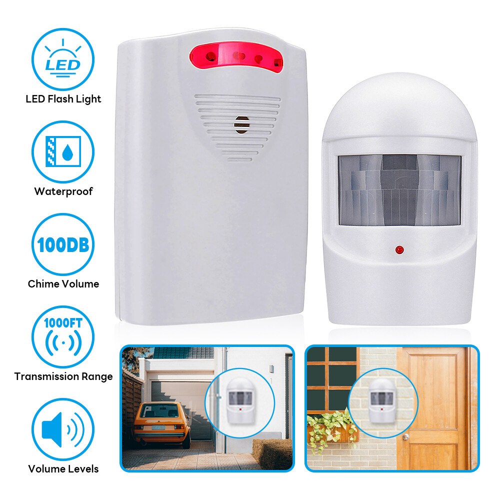 1000FT Wireless Motion Sensor System Driveway Alarm Alert Security Indoor