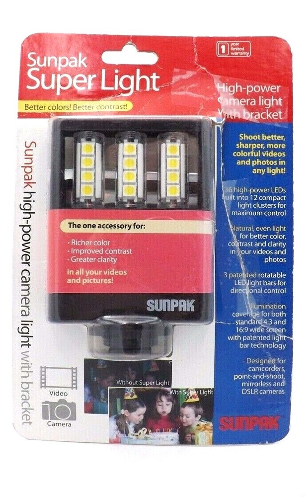 Sunpak Super Light 36 high-powered LEDs with Bracket