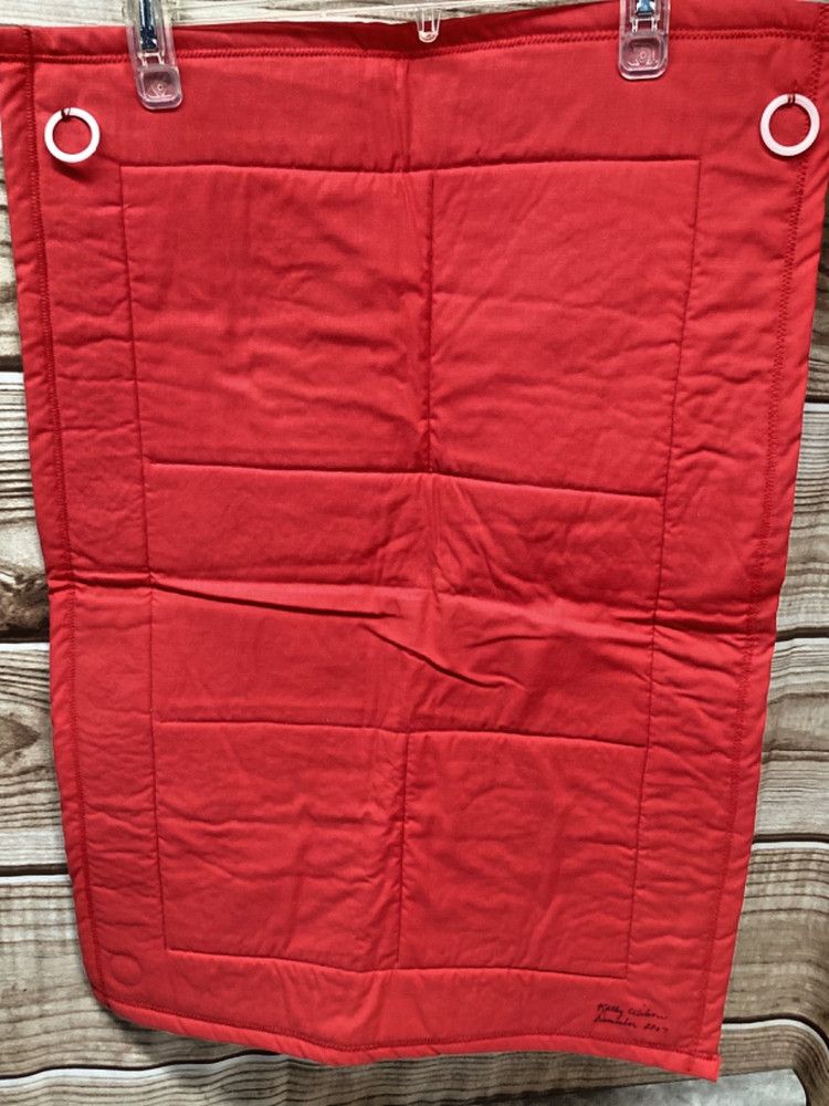 Vintage Hand Made Quilted Wall Hanging Christmas Theme Signed & Dated