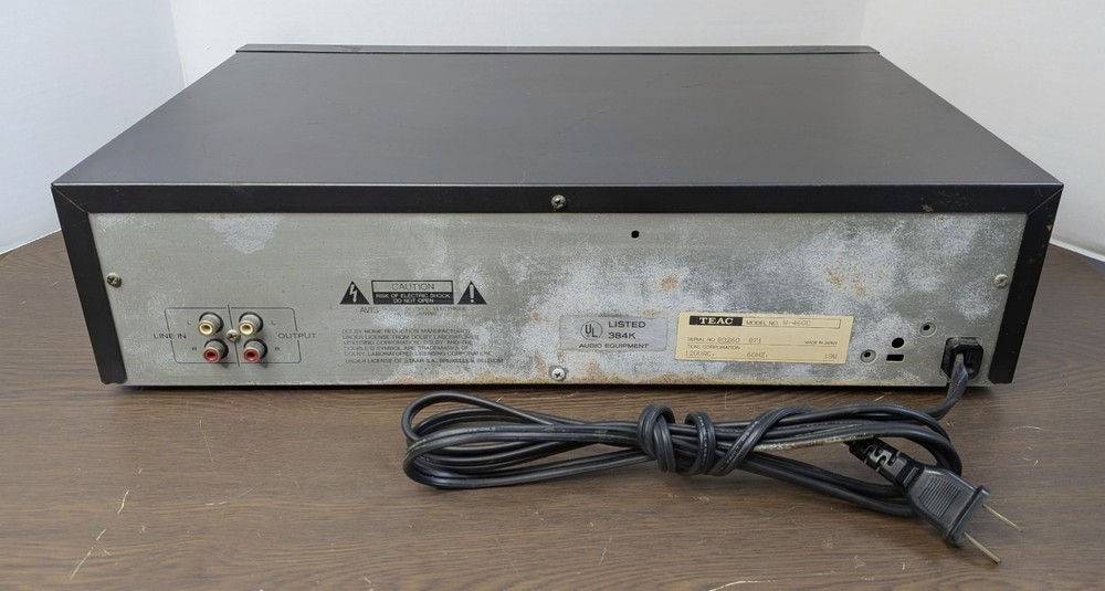 Teac W-460C Stereo Double Cassette Deck - WORKING GREAT!