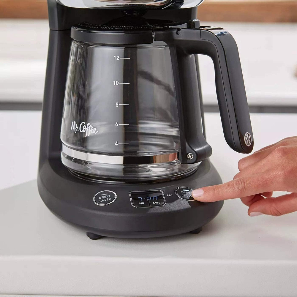 ® 12-Cup Programmable Coffeemaker, Brew Now or Later