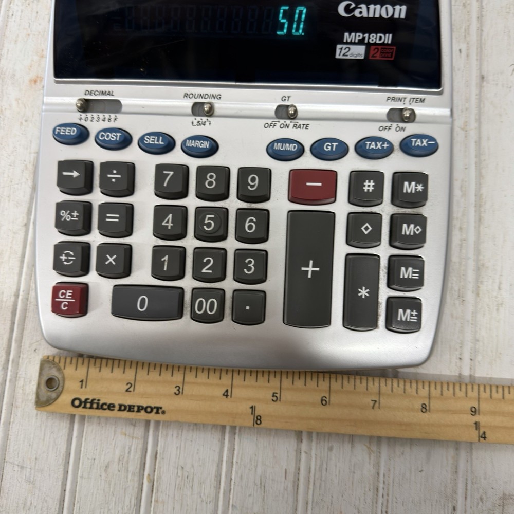 canon mp18d ii Adding Machine Used TESTED