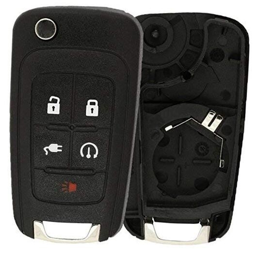 Keyless Entry Car Remote Start Flip Key Fob Shell Case Button Pad Outer Cover