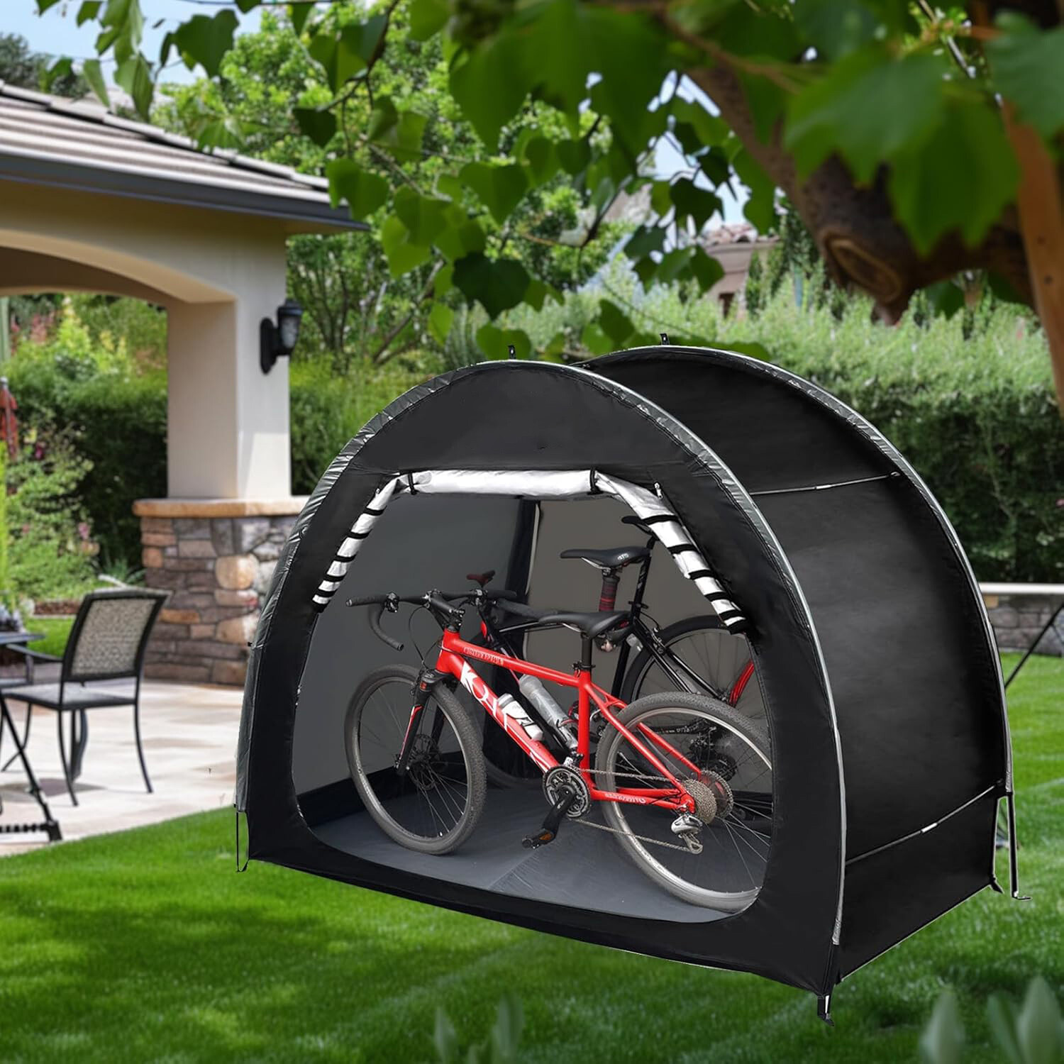 Travel Bike Storage Shed Tent Outdoor Portable Bicycle Storage for 2-4 Bikes NEW