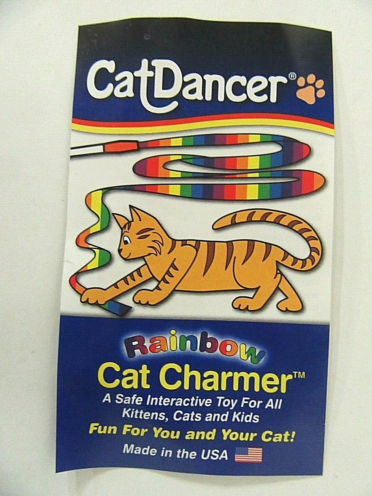 Cat Dancer Rainbow Cat Charmer Ribbon Cat & Kitten Toy